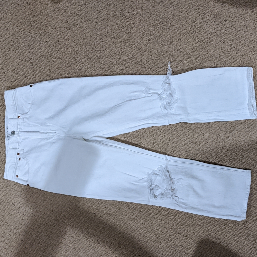 Abercrombie & Fitch Ankle Straight Ultra High Rise Jeans